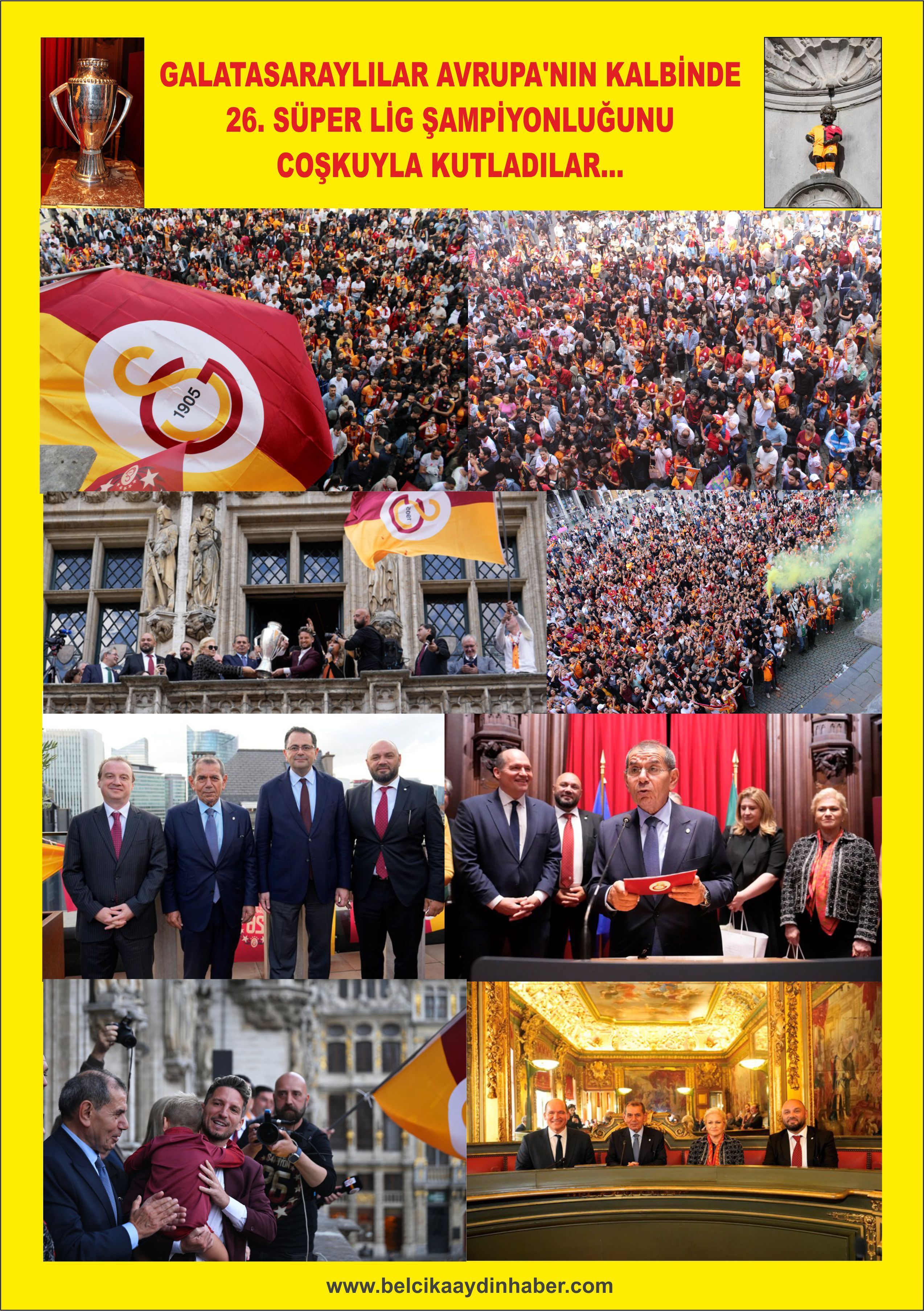 GALATASARAYLILAR AVRUPA’NIN KALBİNDE '26. SÜPER LİG ŞAMPİYONLUĞUNU' COŞKUYLA KUTLADILAR…