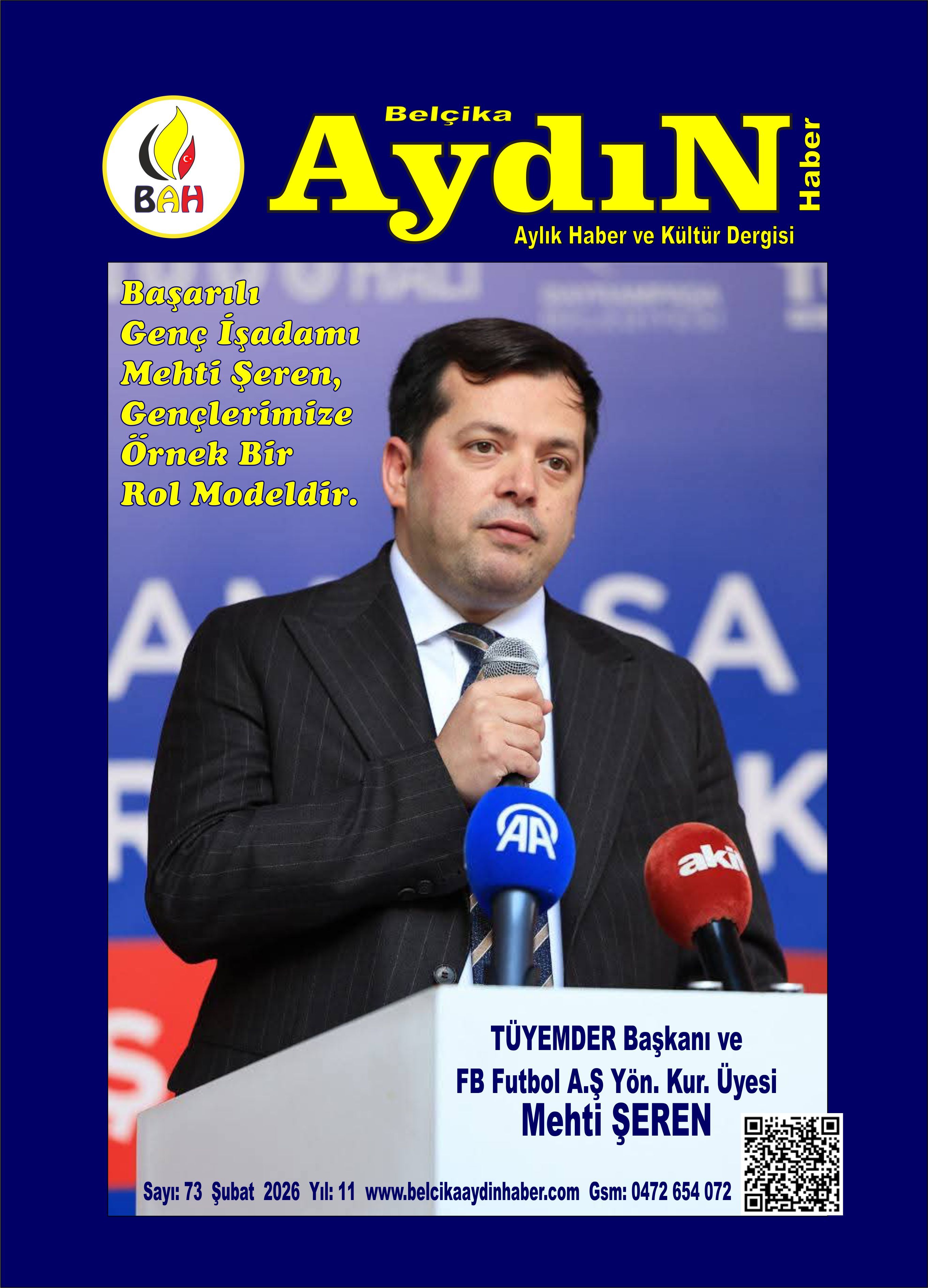 GENÇ İŞADAMIMIZ MEHTİ ŞEREN İLE GURUR DUYUYORUZ…