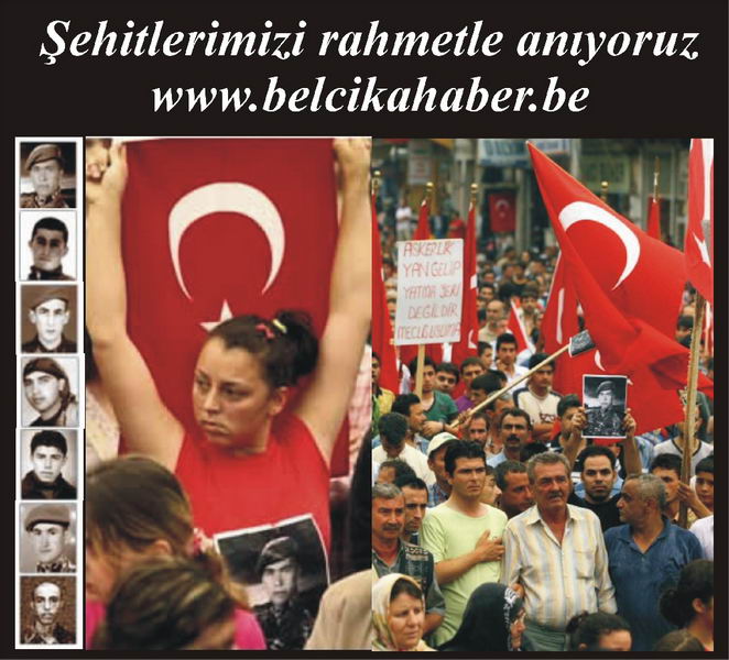 Şehitlerimizi rahmetle anıyoruz