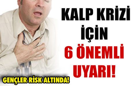 Gençlere kalp krizi uyarısı