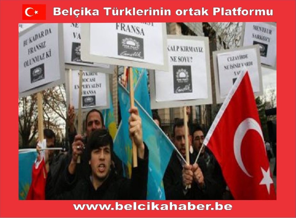 PARİSTE TÜRKLERİN PROTESTOSUNDAN RENKLİ KARELER