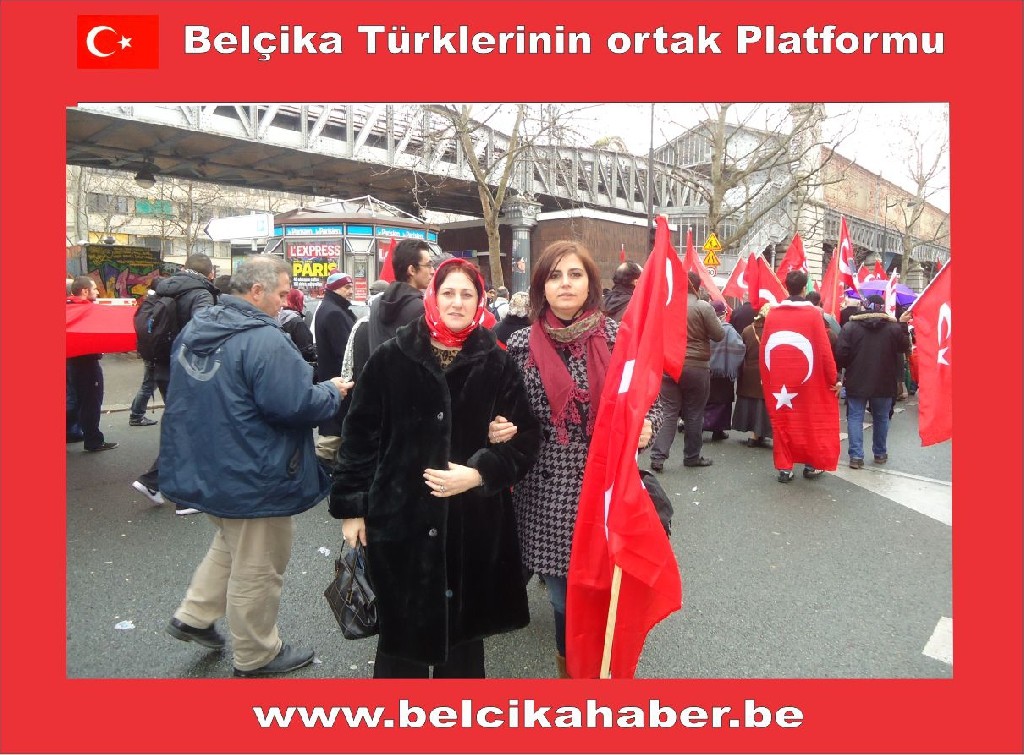 BELÇİKALI TÜRKLERDE PARİSTEKİ PROTESTODAYDI