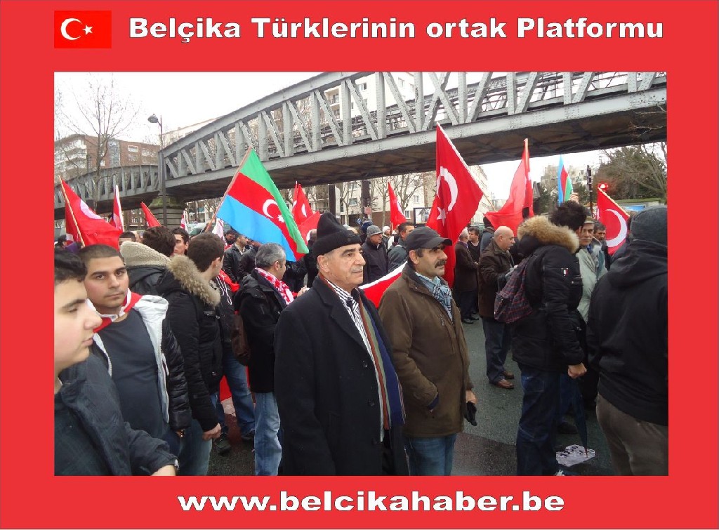 BELÇİKALI TÜRKLERDE PARİSTEKİ PROTESTODAYDI