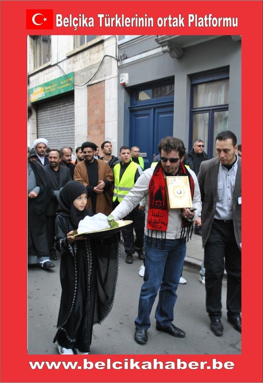 ŞEHİT EDİLEN ŞEYH ABDULLAH'A YÖNELİK SALDIRIYI BRÜKSEL'DE BİNLERCE KİŞİ  KINADI