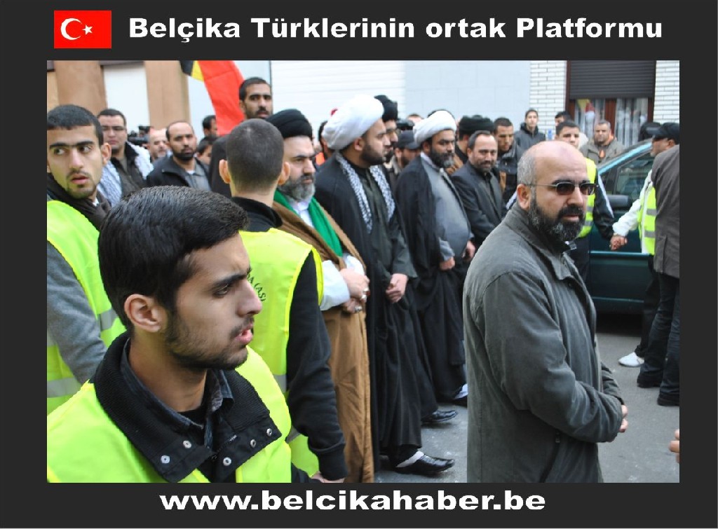 ŞEHİT EDİLEN ŞEYH ABDULLAH'A YÖNELİK SALDIRIYI BRÜKSEL'DE BİNLERCE KİŞİ  KINADI