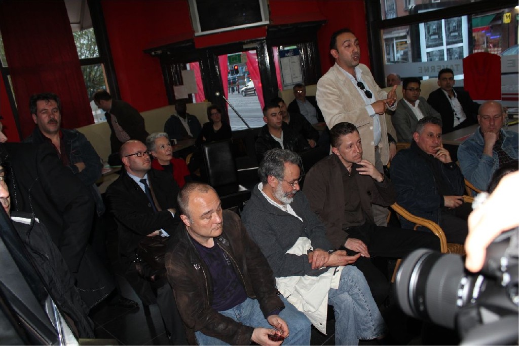 Sosyalist partisi Schaerbeek ilçe teşkilatı  esnafları dinledi.