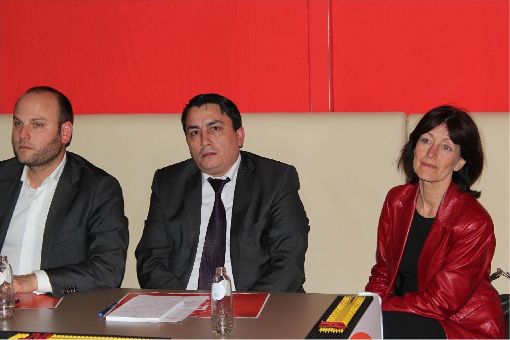 Sosyalist partisi Schaerbeek ilçe teşkilatı  esnafları dinledi.