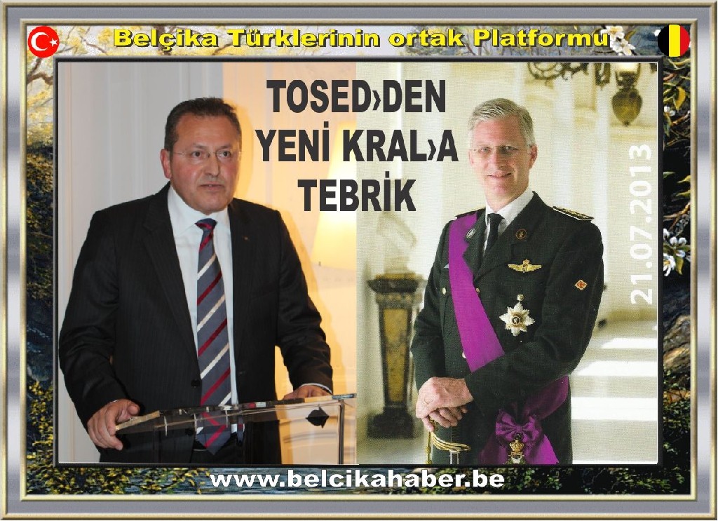 TOSED'DEN YENİ KRAL PHILIPPHE'YE TEBRİK MESAJI