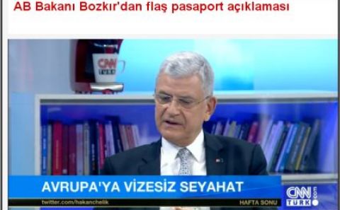 AB Bakanı Bozkır'dan flaş pasaport açıklaması