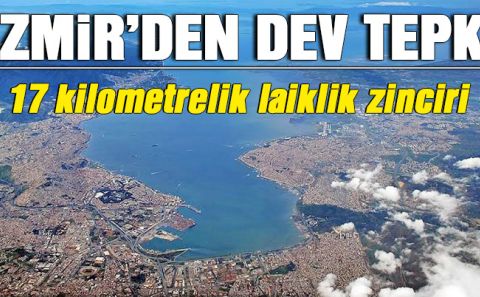 İzmir laiklik için ayakta