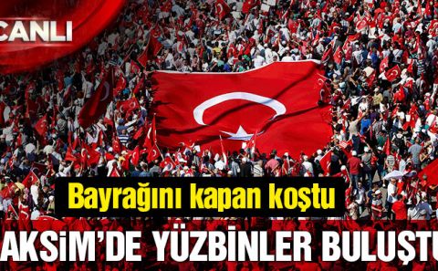 CHPâ€™den Taksimâ€™de demokrasi mitingi
