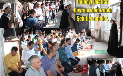 BRÜKSEL EHLİBEYT DOSTLARI BAYRAM NAMAZINDA ŞEHİTLERİ ANDILAR