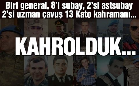 Acımız büyük... Şırnak Şenobaâ€™da helikopter düştü: 13 şehit! Şehitler Uğurlanıyor...