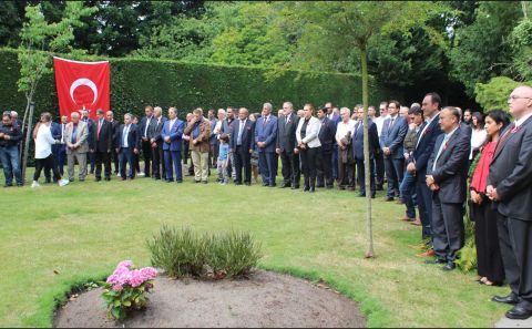 15 TEMMUZ ŞEHİTLERİ ANVERS BAŞKONSOLOSLUĞUNDA ANILDI