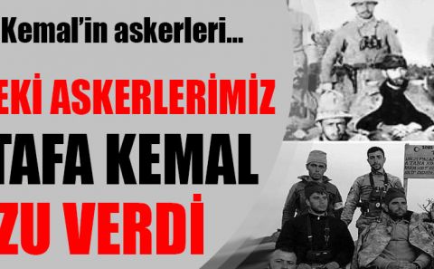 Afrinâ€™deki askerlerimizden Mustafa Kemal pozu