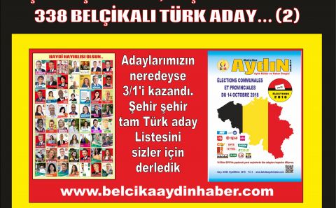 BELÇİKAâ€™DAKİ YEREL SEÇİMLERE KATILAN TÜRKLER VE ALDIKLARI OYLAR (2)