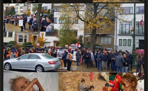 YEMENâ€™DE ÇOCUKLARI KATLEDEN ELİ KANLI SUUDİ ARABİSTAN, BRÜKSELâ€™DE PROTESTO EDİLDİ