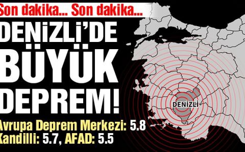 Deprem birçok ilde hissedildi! Denizliâ€™deki depremi, İzmir, Aydın, Uşak, Muğla bile hissetti! SON DEPREMLER