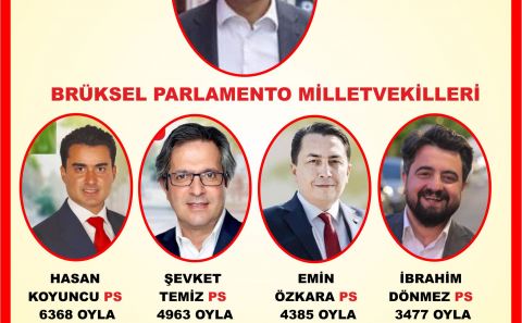 ŞU ANDA 1 FEDERAL, 4 BRUKSEL PARLAMENTOSUNA TOPLAM 5 TÜRK GİRMEYİ BAŞARDI