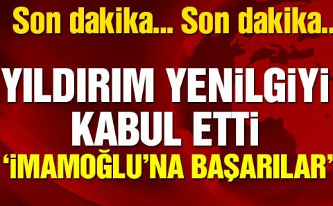 EKREM İMAMOĞLU KAZANDI BİNALİ YILDIRIM TEBRİK ETTİ
