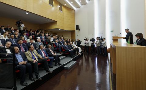 ~~A BRIEFING AT THE MFA OF TURKMENISTAN ON THE OUTCOME OF THE XVIII SUMMIT OF THE HEADS OF STATES AND GOVERNMENTS OF THE NON-ALIGNED MOVEMENT