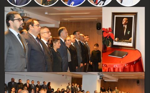MİLLİ LİDER ATATÜRK BRÜKSEL BÜYÜKELÇİLİĞİNDE ANILDI