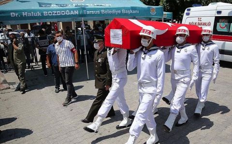 Şehitlerimizi uğurladık