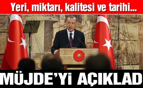 ~~Son dakika! Erdoğan, â€˜müjdeâ€™yi açıkladı: 320 milyar metreküp doğal gaz bulundu