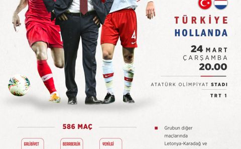 Türkiye Dünya Kupası elemeleri ilk maçında Hollanda'yı konuk ediyor