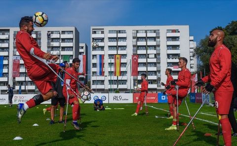 Ampute Milli Futbol Takımı Avrupa Şampiyonası'nda çeyrek finale yükseldi