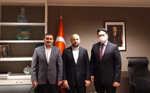 ~SAADET BRÜKSEL YÖNETİM KURULU'NDAN BRÜKSEL BAŞKONSOLOSU UMUT DENİZ'E NEZAKET ZİYARETİ