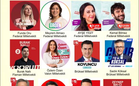 BELÇİKA SEÇİMLERİNDE  SEÇİLEN TÜRK KÖKENLİLER BELLİ OLMAYA BAŞLADI