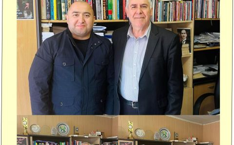 CAN AZERBAYCAN›DA  YAYINLANAN YENİÇAĞ GAZETESİ SAHİBİ GAZETECİ AGİL ALESGER’DEN  DERGİMİZE NEZAKET ZİYARETİ