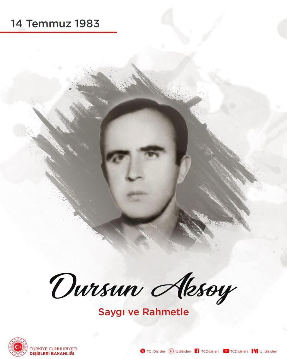 Şehit Diplomat Dursun Aksoy, Aile Bireylerinin de katılımıyla Şehit edildiği yerde Anıldı