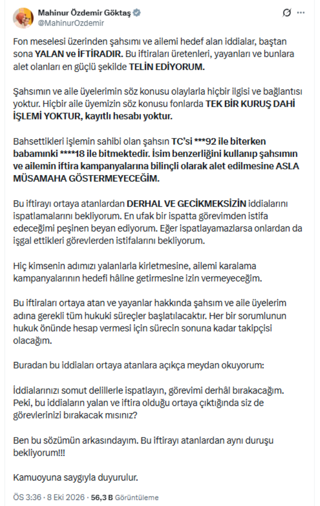 Fon krizinde Bakan Göktaş sessizliğini bozdu! İstifa resti çekti...