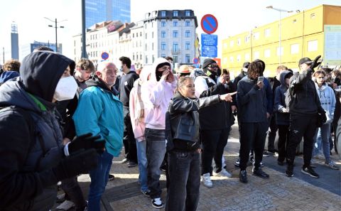 Belçika'da hükümet karşıtı gösteri gerginliklerin ardından polis müdahalesiyle sona erdi