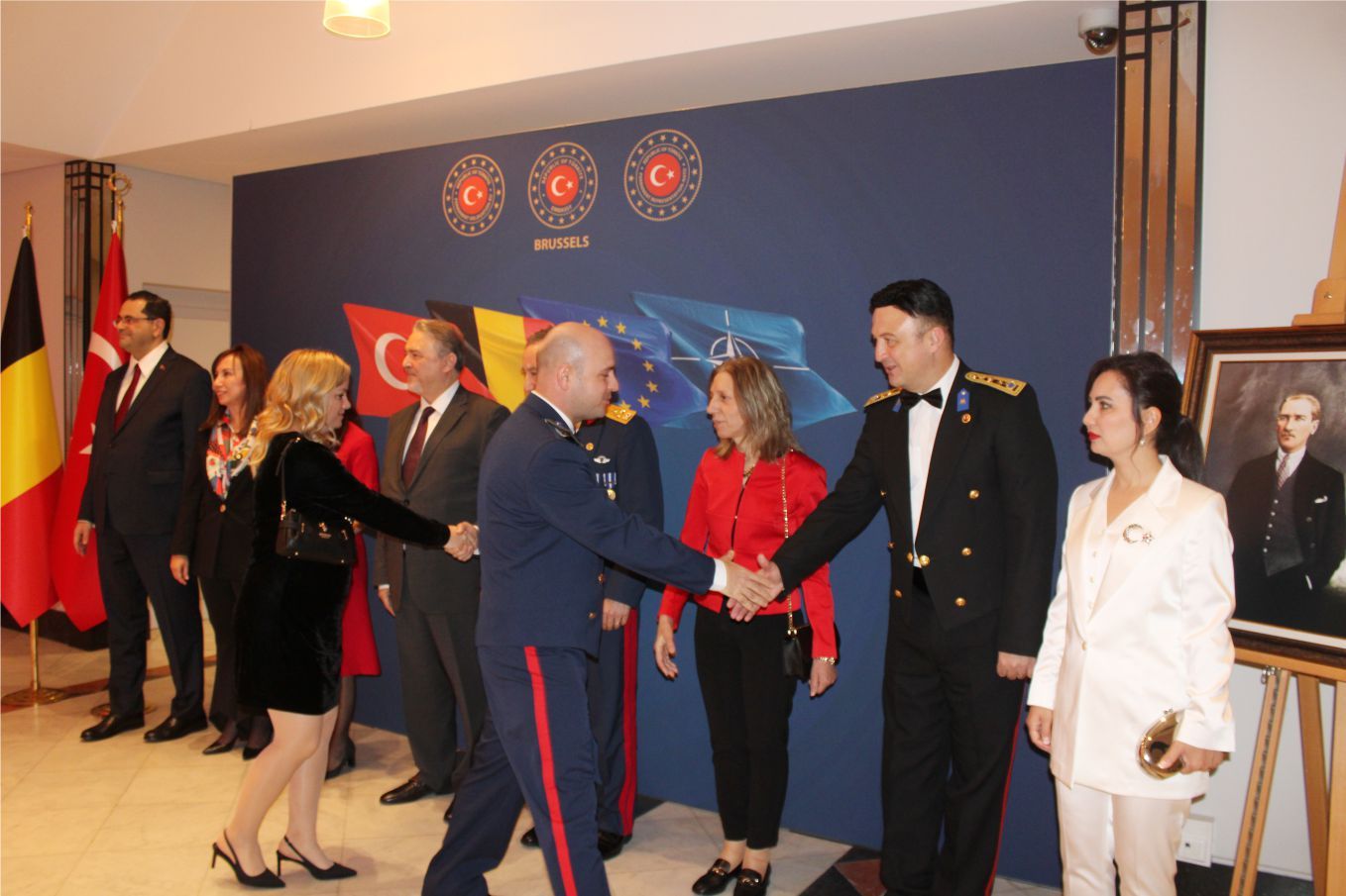 Brüksel'de Türk temsilcilikleri, Cumhuriyet Bayramı için ortak resepsiyon verdi